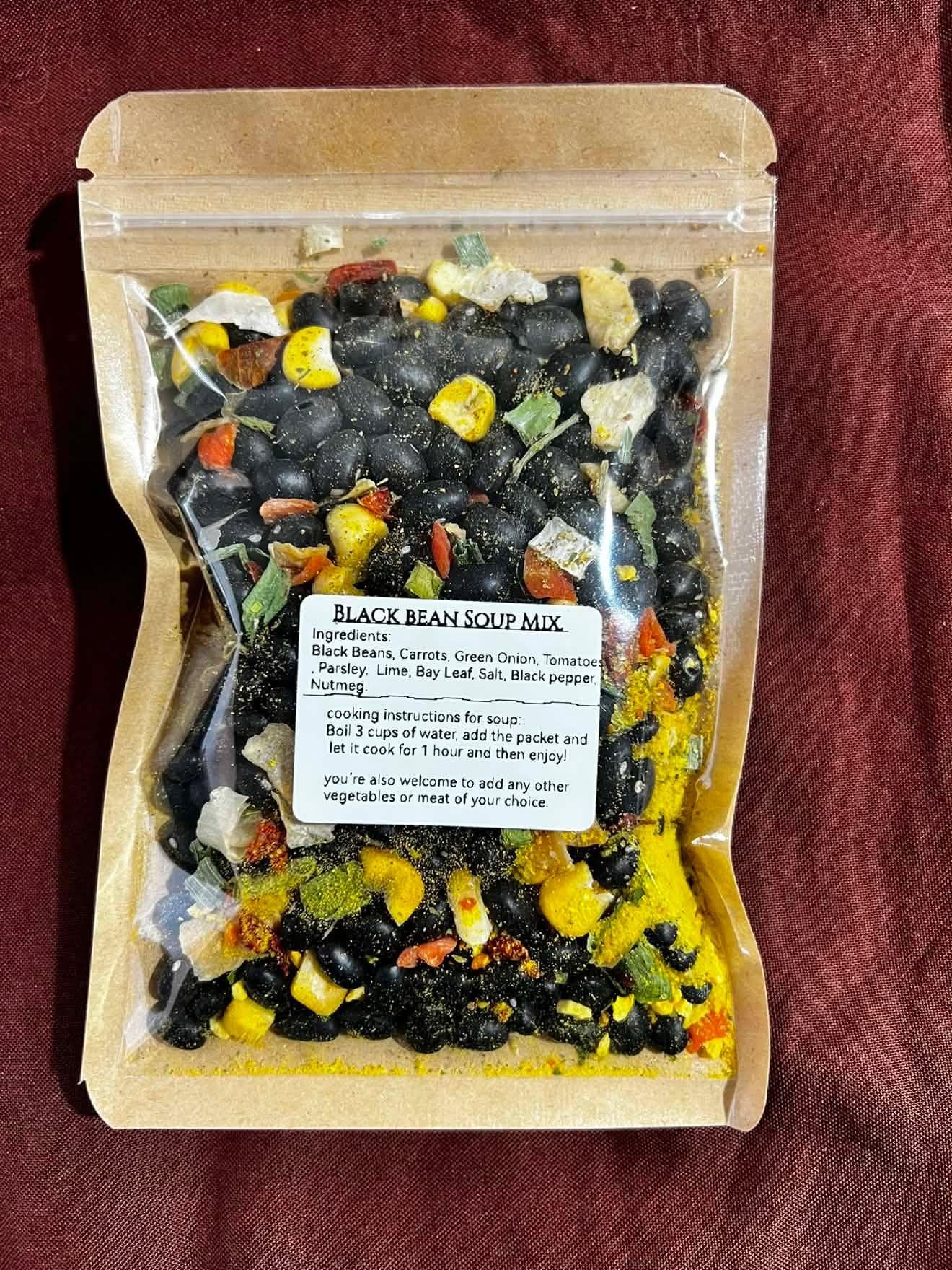 Black Bean Soup Mix | Camping/Hiking Meal | Comfort Food | Southwest Style Bean Soup , Housewarming Gift | Pantry Staple | Easy Dinner Mix __etsy:7913798112