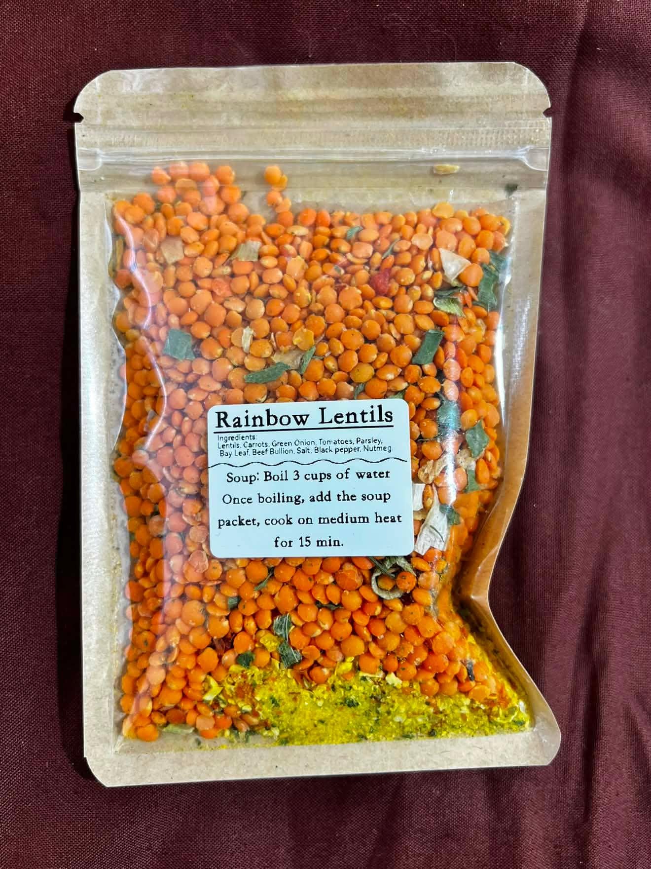 Lentil Soup Mix Gift | Easy Weeknight Dinner | Get Well Soon Care Package | Realtor Closing Gift | Healthy Dry Soup Mix | Pantry Meal Idea __etsy:7913824918