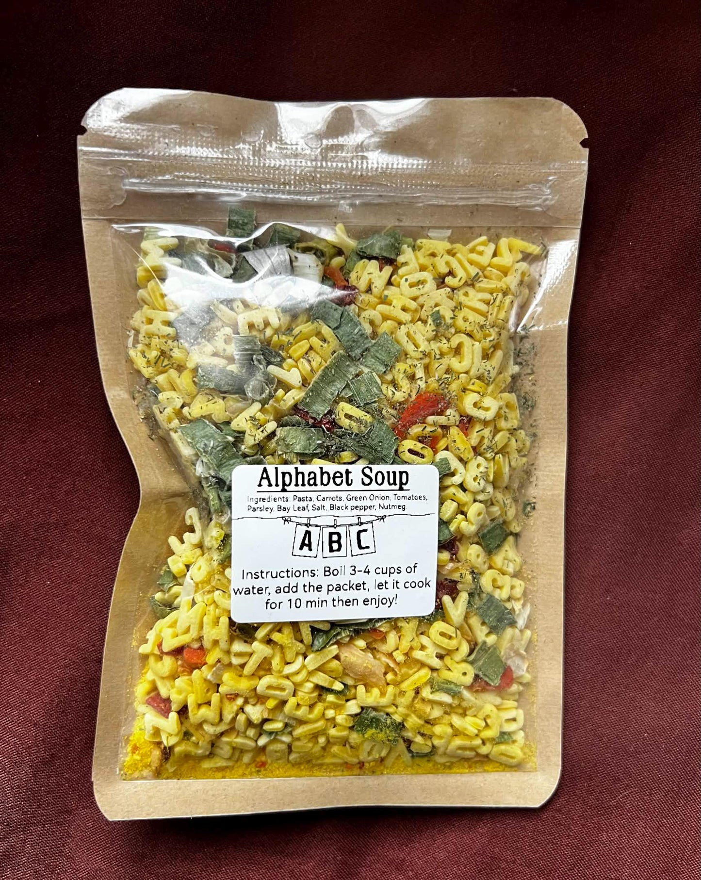 Alphabet Soup Mix For Kids, Homemade Dry Soup Mix, ABC Pasta Soup, Fun Kids Dinner, Comfort Food Gift, Easy Dinner __etsy:7737249276
