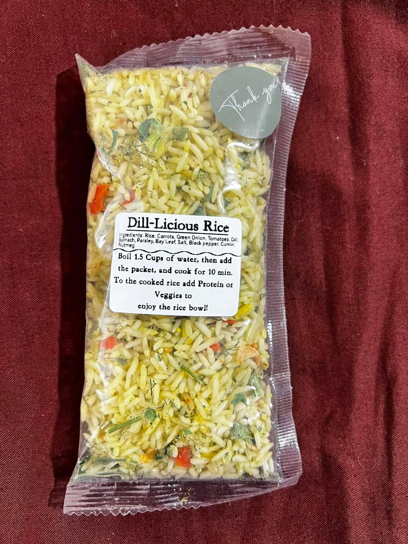 Dill-Licious Rice Bowl Mix | Herby One Pot Rice Dinner | Get Well Soon Gift | Care Package Meal | Easy Pantry Dinner | Dill Rice Mix __etsy:7913842652