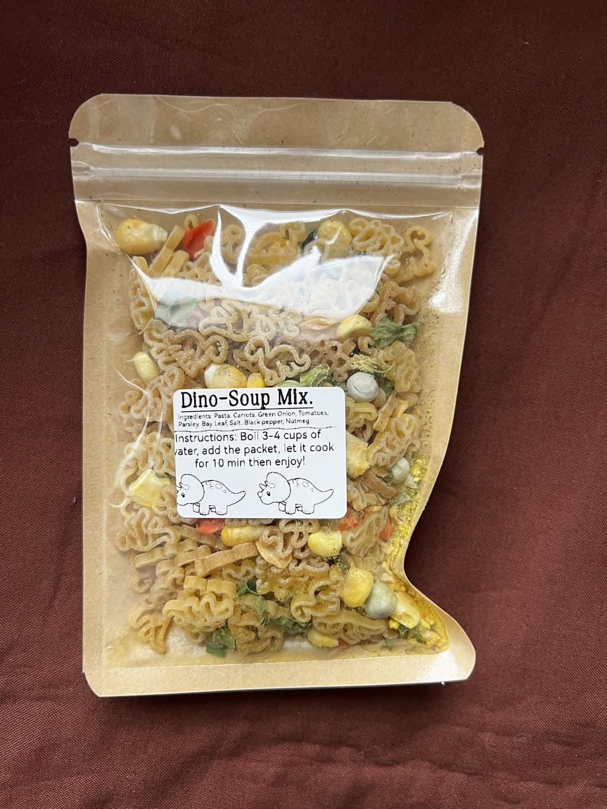 Dinosaur Soup Mix for Kids | Dino Noodle Soup| Get Well Soon Soup Care Package | Fun Kids Meal | Care Package | Easy Homemade Comfort Food __etsy:7785208369