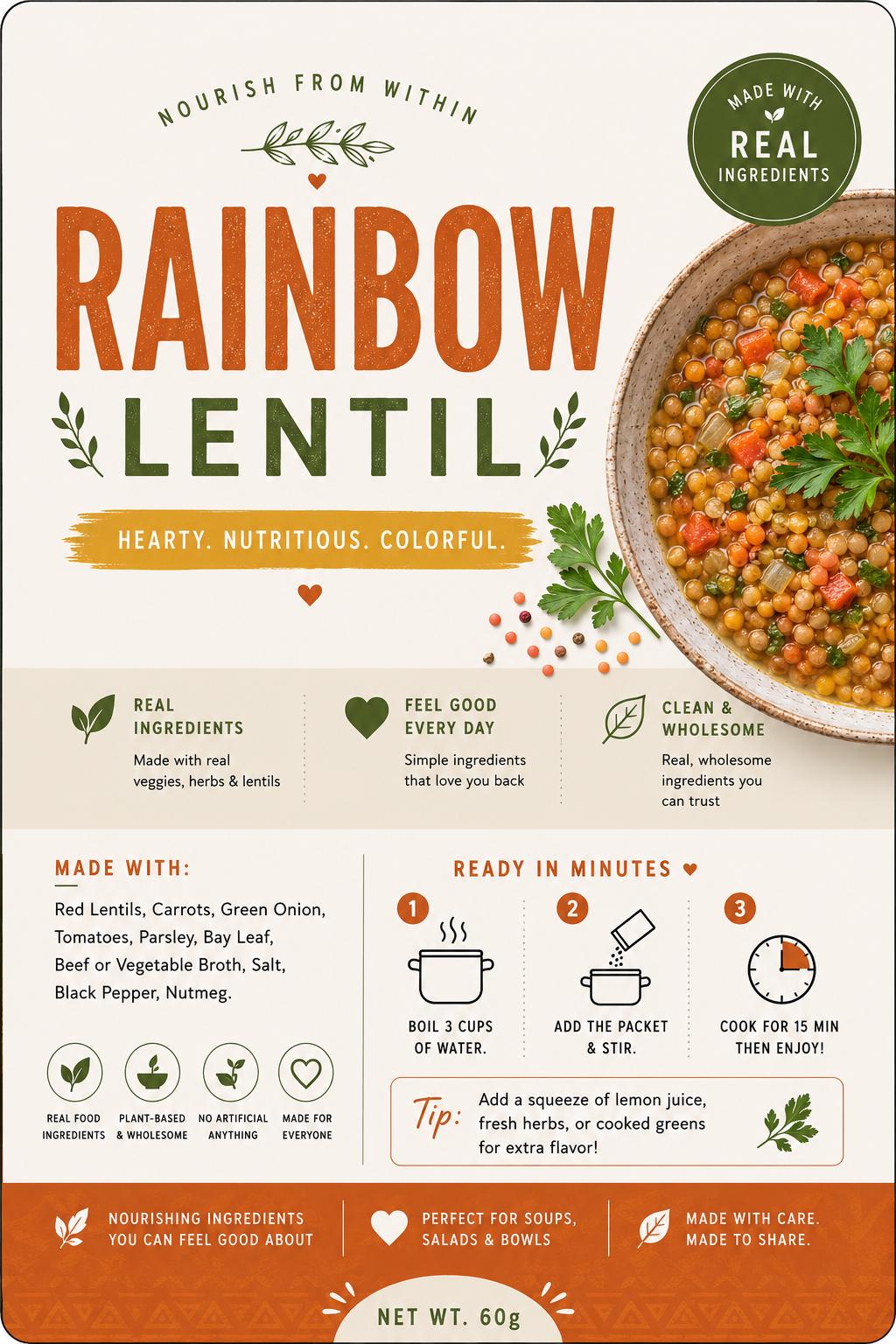 Lentil Soup Mix Gift | Easy Weeknight Dinner | Get Well Soon Care Package | Realtor Closing Gift | Healthy Dry Soup Mix | Pantry Meal Idea __etsy:8113814425