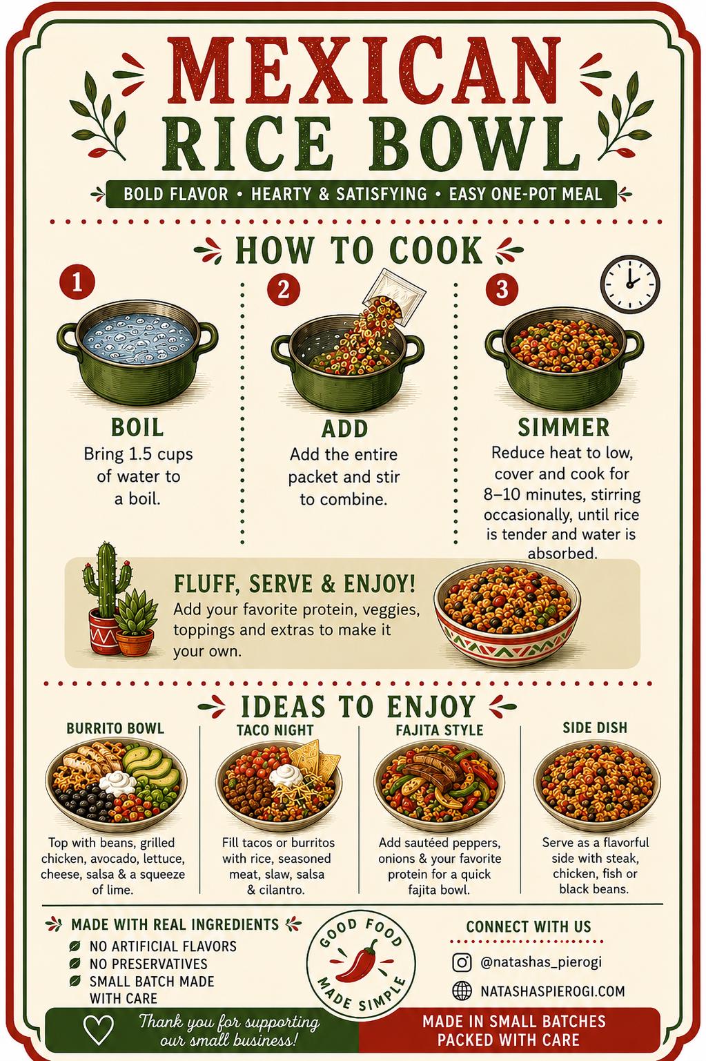 Mexican Rice Bowl Mix | Easy One Pot Dinner | Get Well Soon Gift | Care Package Meal | Quick Pantry Meal __etsy:8065893066