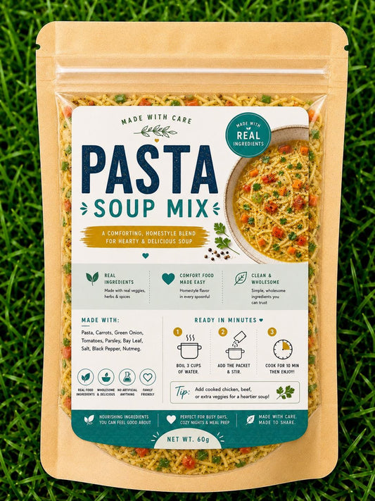 Pasta Soup Mix, Homemade Dry Soup Mix, Camping/Hiking Meal, Comfort Food Gift, Housewarming Gift, Pantry Staple, Easy Dinner Mix __etsy:8072354755