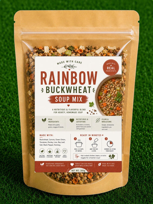 Rainbow Buckwheat Soup | Camping/Hiking Meal | Comfort Food |Easy Dinner Mix | Healthy Soup Mix | Foodie Gift | Housewarming Gift __etsy:8065667002