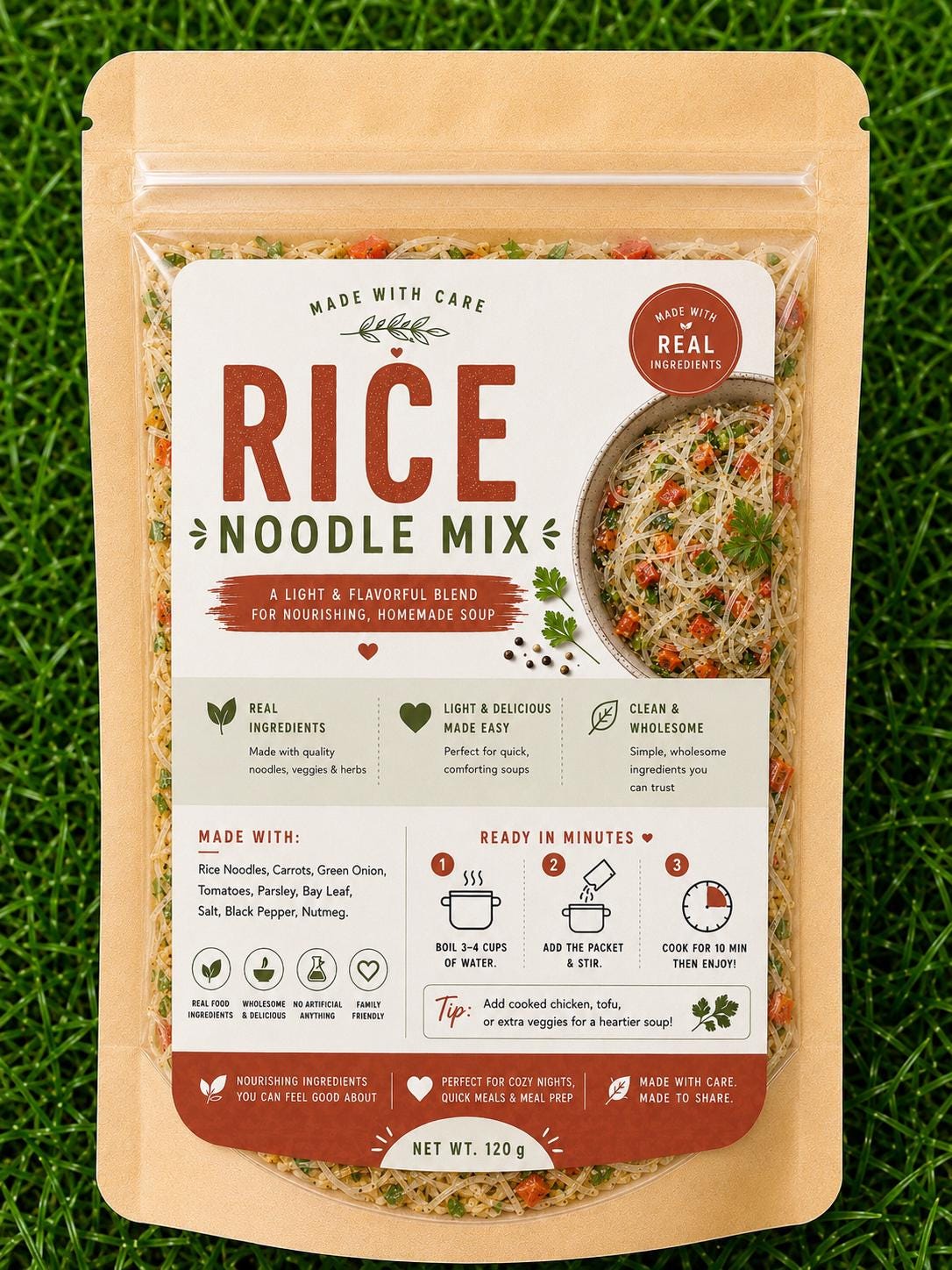 Rice Noodle Soup Mix Gift | Get Well Soon Soup | Realtor Closing Gift | Easy Comfort Food Care Package | Dry Soup Mix | Quick Homemade Meal __etsy:8065897916