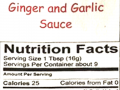ginger garlic sauce